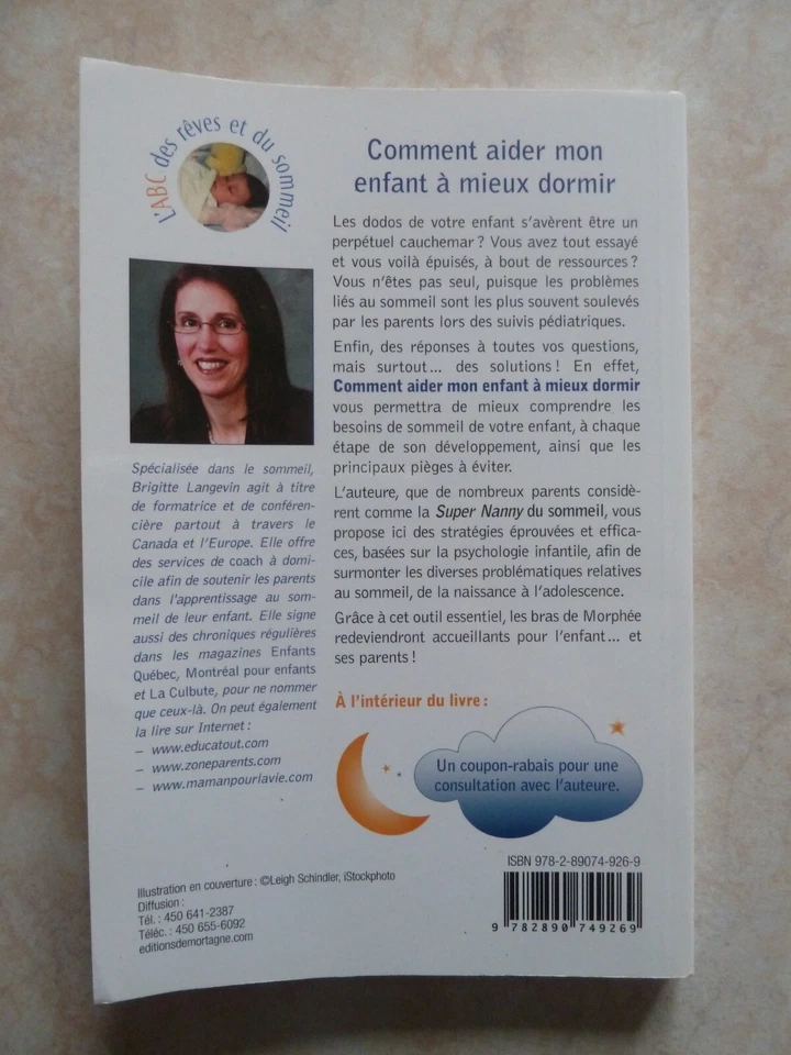 COMMENT AIDER MON ENFANT A MIEUX DORMIR (SANTE PARENTS BRIGITTE LANGEVIN 2009) - Photo 3/3