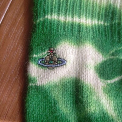 Vivienne Westwood Green Tie Dye Orb Gloves | eBay