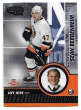 Sean Bergenheim Rookie #118 2003-04 Pacific Invincible Hockey Card NM-Mint. rookie card picture