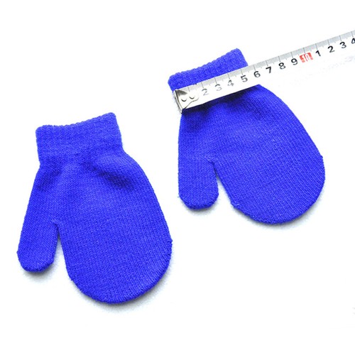 1 Paar Winter Einfarbig Strickhandschuhe Warme Handschuhe Voll Finger Kleinki < - Bild 11 von 25