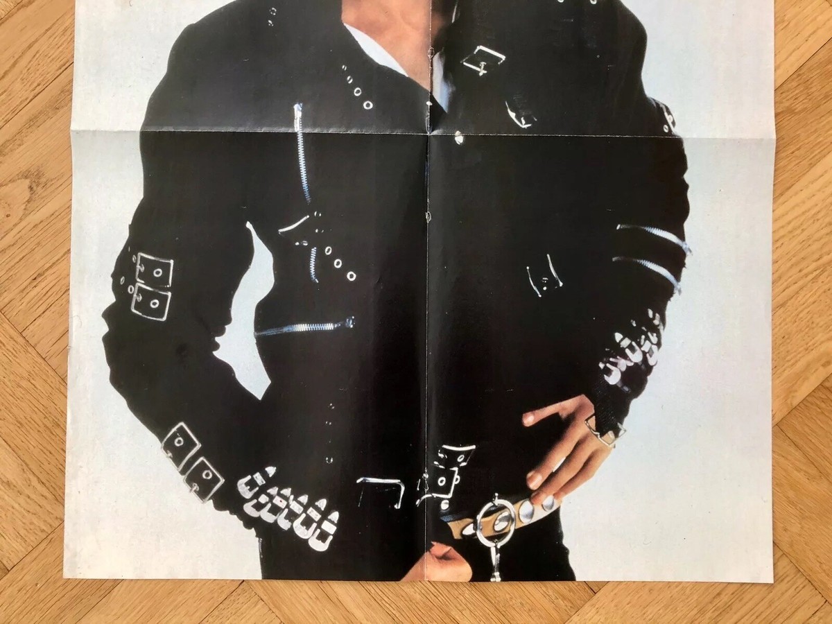 MICHAEL JACKSON 1987 Poster Swedish POP magazine Okej Vintage Rare