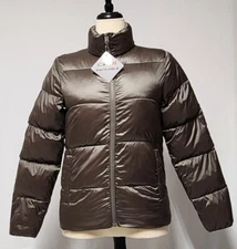 32 Degrees Women's HeatKeep Nano Short Puffer Jacket, Size M Forestwood