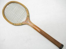 VINTAGE E. KENT "CHALLENGE" WOODEN TENNIS RACQUET. ANTIQUE / DISPLAY