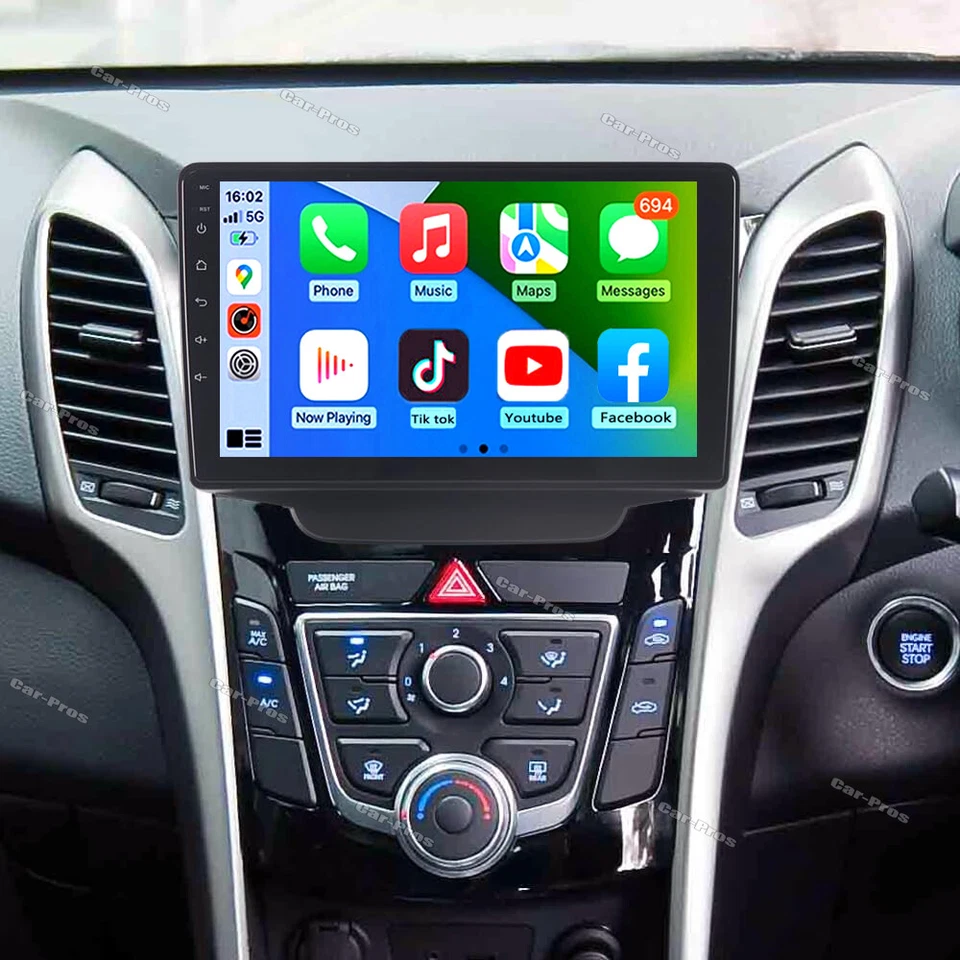 Apple Carplay For Hyundai Elantra GT 2013-2017 Car Stereo Radio GPS Navi + Cam - Image 2 of 4