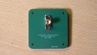 110° Wide-Beam LHCP Circular Polarized 2.4GHz Patch Antenna (4-6 dBi)
