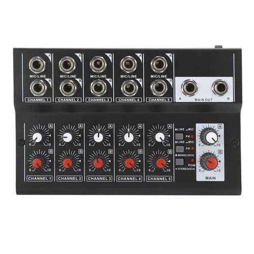 10 Kanal tragbarer Audio -Sound -Mixer Karaoke -Mikrofonverstärker EU -Stecker - Bild 9 von 12