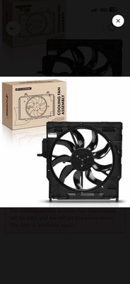 A-Premium Engine Radiator Cooling Fan Assembly with Brushless Motor Compatible