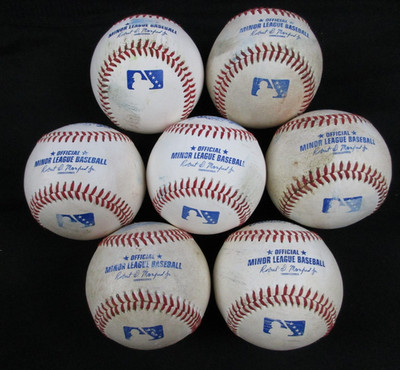 Lot of 7 Rawlings Official Minor League baseballs MILB Manfred Recent
