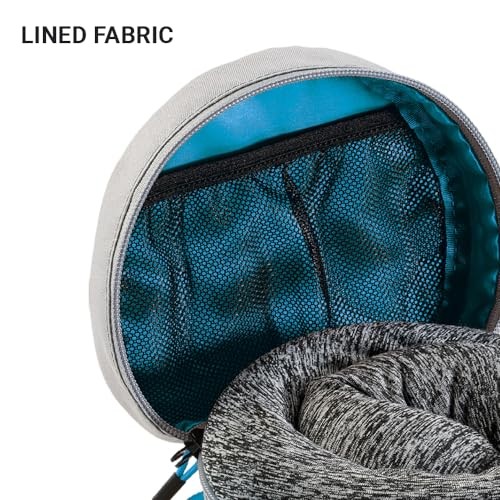 Compact Universal Travel Pillow Packer for U-Shaped Memory Foam Neck Support