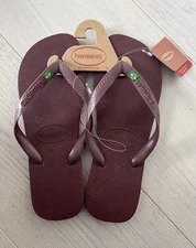 Havaianas Flip Flops Grape Men Size 11/12 Rubber Non Slip NEW