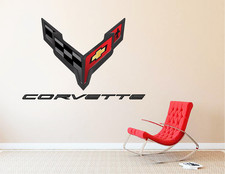 C8 Car Logo Wall Decal Garage Sport Chevrolet Chevy Racing Wall Art Sticker C8 Car Logo Wall Decal Garage Sport Chevrolet Chevy Racing Wall Art Sticker
