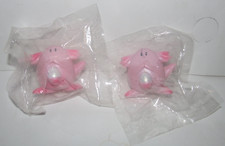 Pokemon Chansey Figurine 1.5” Pearl Pink Egg Figure Sealed (Lot of 2)  (OT3)