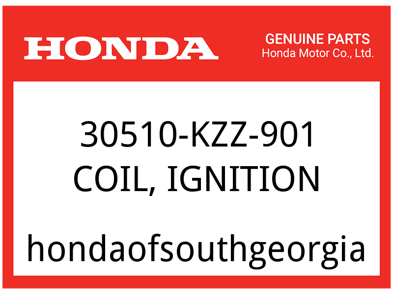 30510-kzz-901 Honda Coil Ignition 30510KZZ901 Genuine OEM Part for