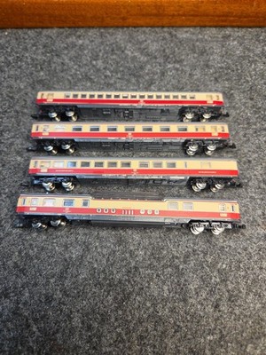 4) Marklin Z Mini Club Set Of Passenger Cars 8734/8735/8736/8738