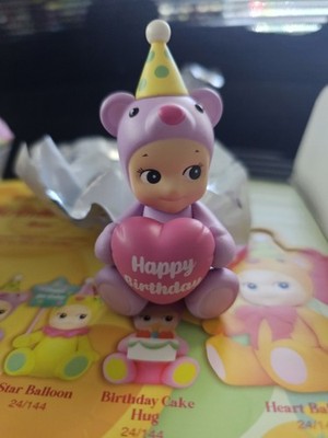 sonny angel Birthday Gift Bear Series, Confirmed-HEART HUG,  PURPLE 