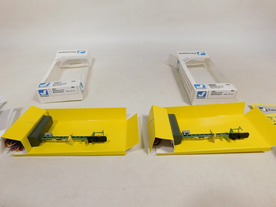2X Viessmann H0 AC DC 4021 Hobby Light Block Signal Signal Mint Box #DV765-0.5 - Image 2 of 4