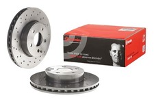 Brembo 09.a613.51 Prime Uv Coated Drilled Vented Brake Rotors - Front Pair Brembo 09.a613.51 Prime Uv Coated Drilled Vented Brake Rotors - Front Pair