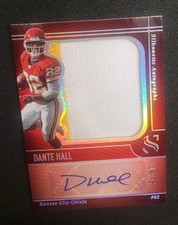 2025 Silhouette Dante Hall Patch Auto 19/75 Silhouette Autographs KC Chiefs