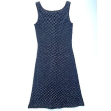 Vintage Nordstrom Andrea Polizzi Rex Lester Little Black Dress Evening Silver