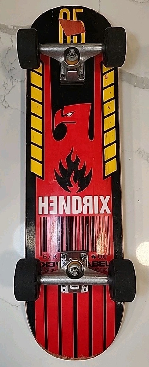 Vintage Black Label Neal Hendrix Skateboard Deck Complete Indy