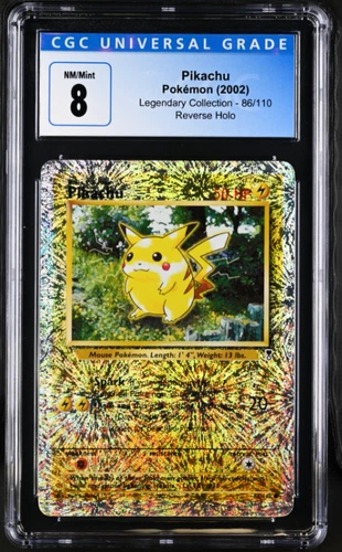 2002 Pokemon Pikachu Legendary Collection Reverse Holo #86 CGC 8 - POP 41