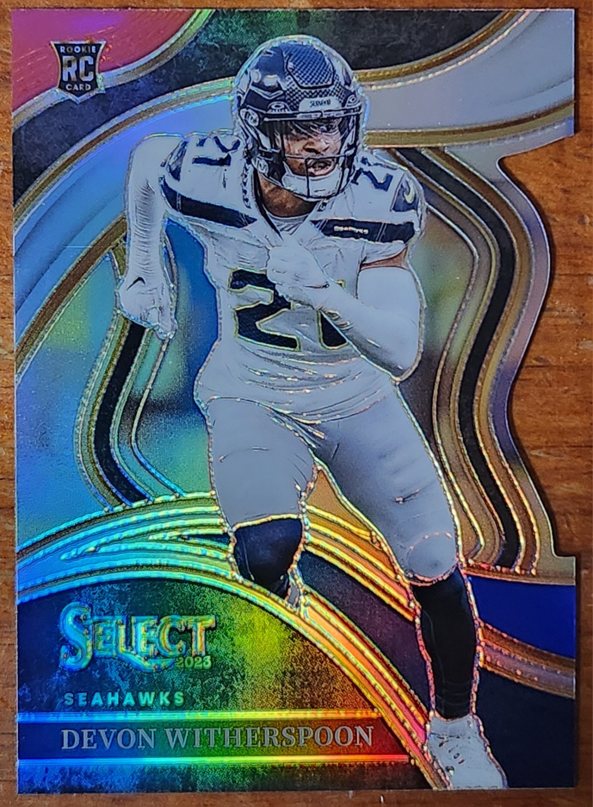 2023 Panini Select - Club Level Devon Witherspoon #273 Red & Blue Prizm Die-Cut