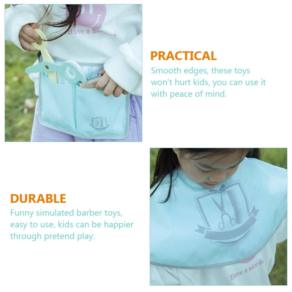 1 Set Beauty Salon Toys toend Play Hair Stylist Kit Kinder Holz Barber Spielset - Bild 3 von 4