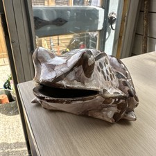 Rare - David Sharp Rye Pottery large Toad/Frog  Moneybox.Signed 1960?s 