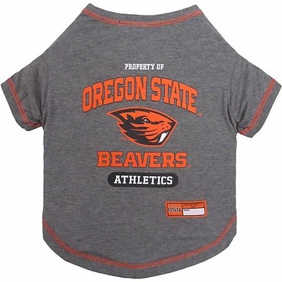 Oregon State Beavers NCAA gray dog pet tee shirt t-shirt Sports