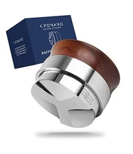 58mm Espresso Tamper/Distribution Tool, Rosewood Palm Handle for Breville/Gaggia