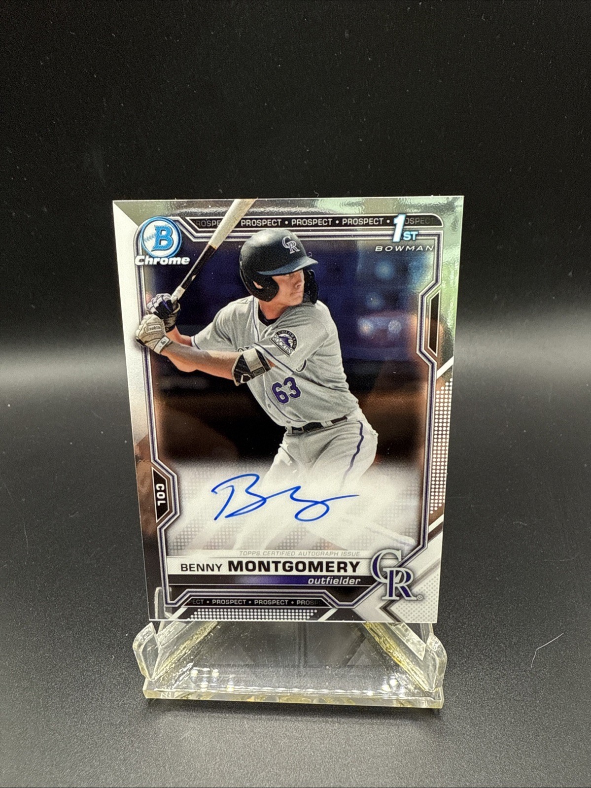 2021 Bowman Draft Chrome Benny Montgomery #CDA-BM Auto 1st Bowman Autograph