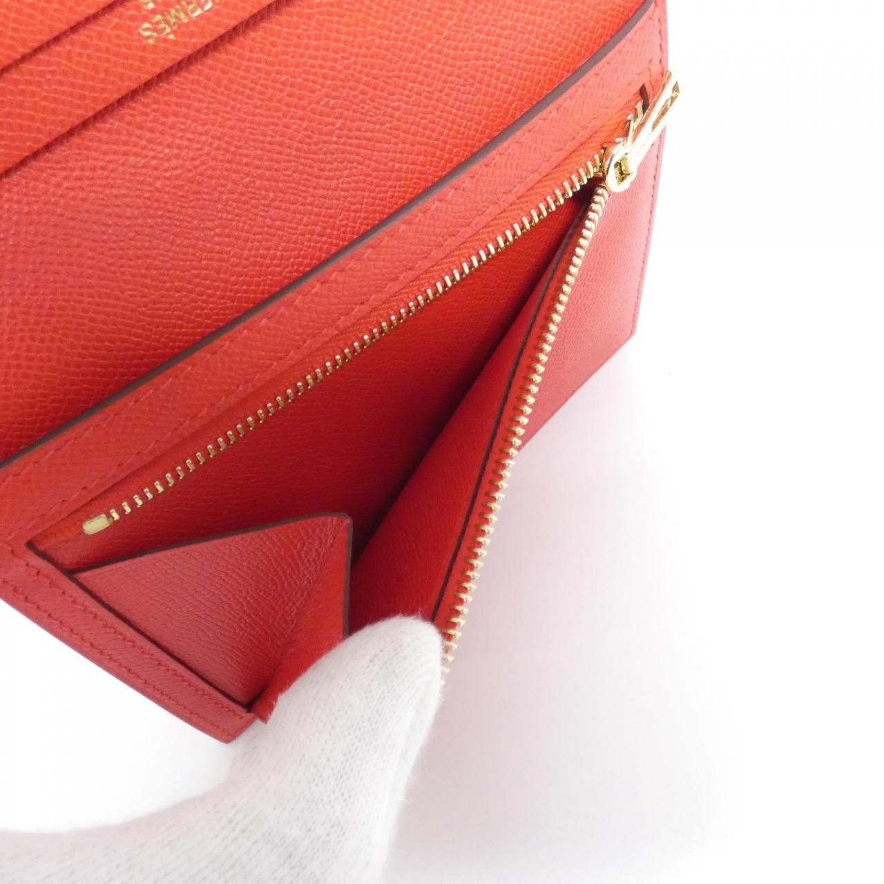 Authentic [Unused] Hermès Bearn Compact 084817CC Wallet #260-008-119-5138 image 6