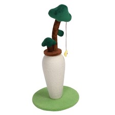 Cat Scratching Post Sisal Rope Money Tree Shape Interactive Claw Grinder