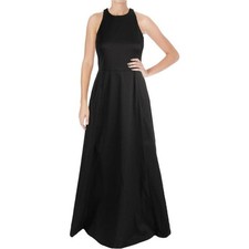 Vera Wang BLACK Women's Cut-Out Sleeveless Evening Dress, US 4