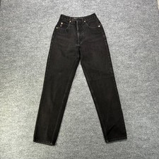 Guess Tapered Classic Fit Jeans Womens 26 Bla...