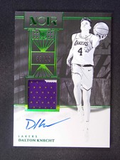Dalton Knecht 2024-25 Panini Noir #339 RC Rookie Patch Auto #33/49
