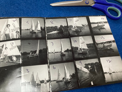 VINTAGE Kontaktbogen / ALDENHAM SEGELYACHT JOLLE ETC 70er 80er Ära .