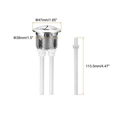 Toilet Tank Button Dual Push Flushing Toilet Button for 38mm 1.5" Hole
