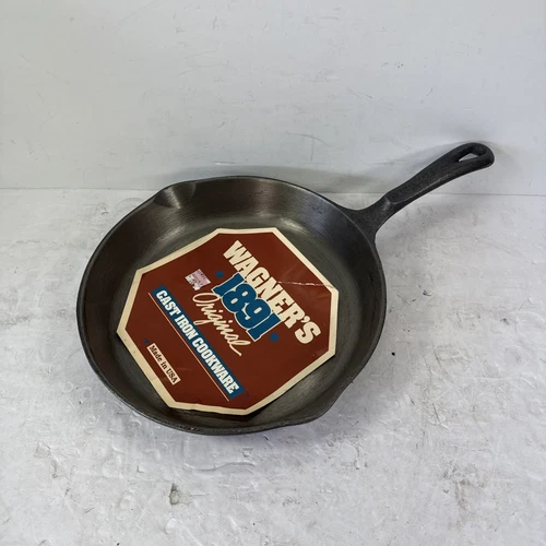NOS Vintage Wagner's 1891 Original 10 1/2 Cast Iron Cookware Skillet USA