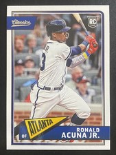 Ronald Acuna Jr 2018 Panini Chronicles Classics Rookie Card Atlanta Braves #23. rookie card picture
