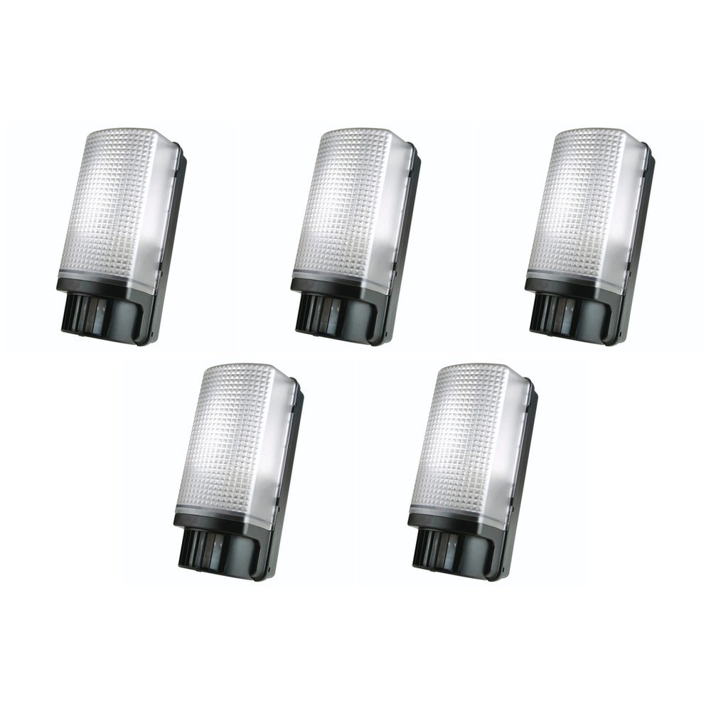 3 x Timeguard SLB88 PIR Bulkhead Light Fittings IP44 E27 (Black/Prismatic) - Image 8