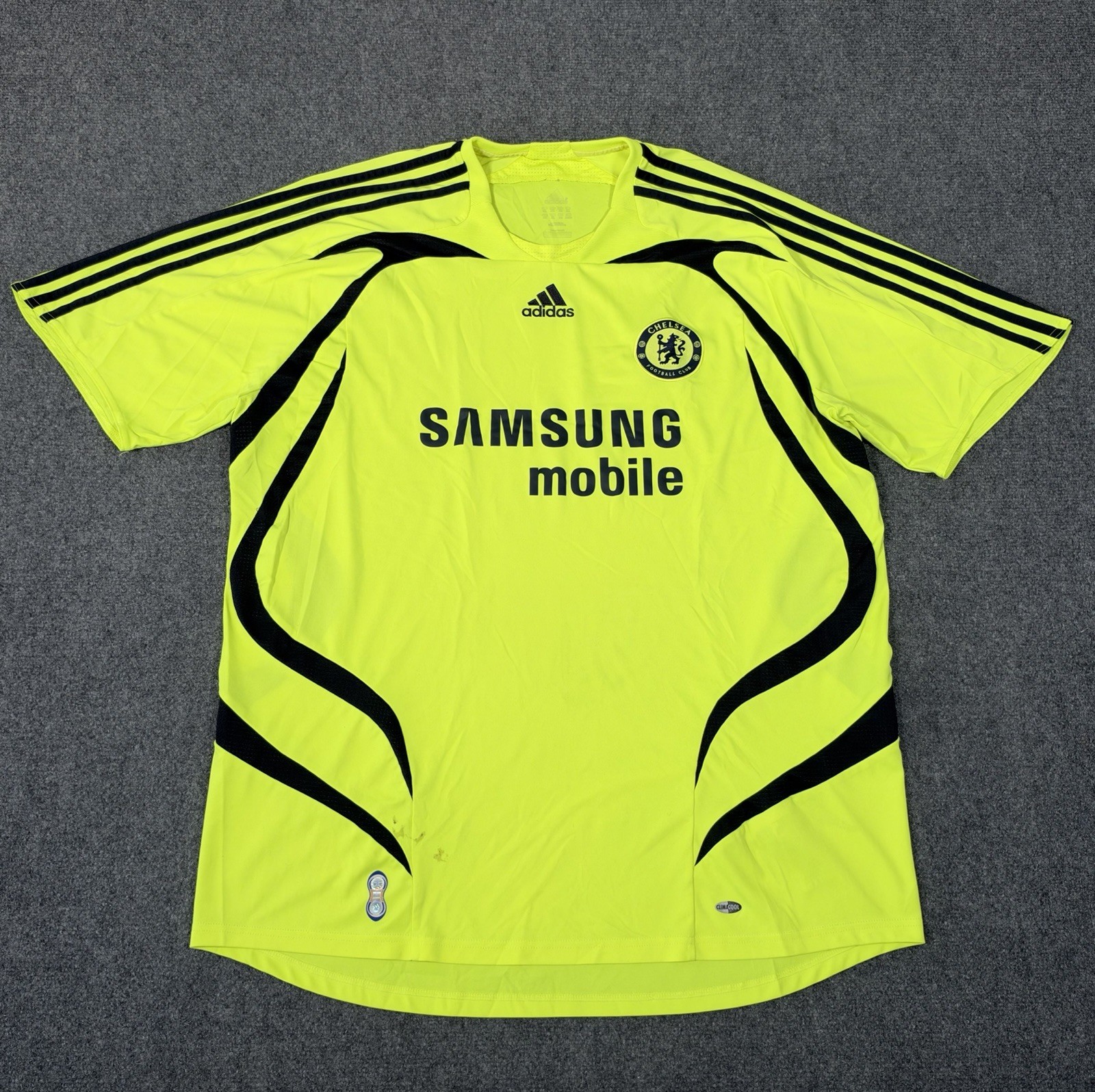 Vintage Adidas Chelsea 2007/08 Away Football Shirt Soccer Jersey 2XL Samsung