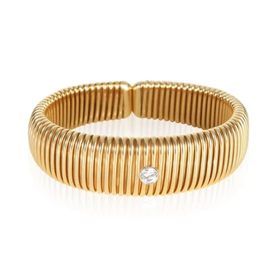 Tiffany & Co. 18k Gelbgold Diamant Vintage Tubogas Armband - Bild 1 von 4