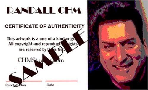 Arte abstracto colorido firmado a mano expresionismo original 12 X 16 CHM Foto 4 de 4