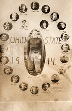 1914 Ohio State Buckeyes Football Team RPPC Photo Postcard COPY