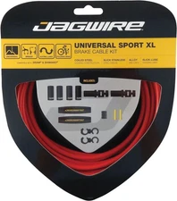 Jagwire Universal Sport XL Brake Cable Kit - Red, Extra Long 3500mm Housing,