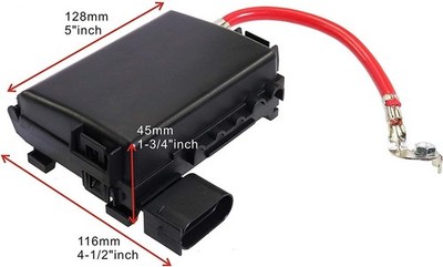 Battery Fuse Box Block Terminal 1J0937550 with 9pcs fuses Compatible with 99-04
