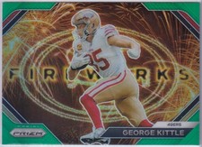George Kittle 2023 Prizm Fireworks #F-22 Green 49ers