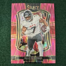Panini 2025 Select Pink Shock Prizm Bijan Robinson #148 Falcons