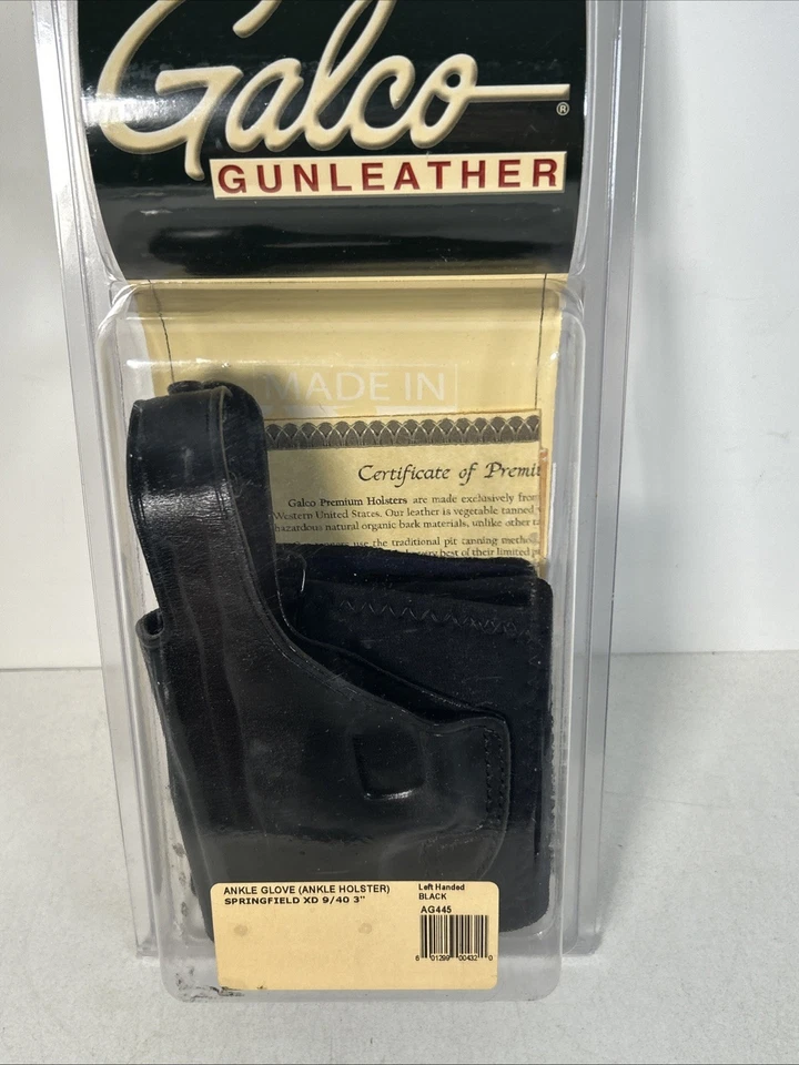 Funda Guante Tobillo Galco Izquierda para Springfield Armory XD 3" Subcompacta 9mm .40 Foto 4 de 4